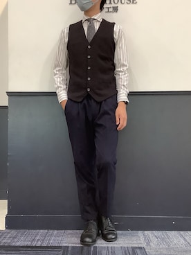 BRICK HOUSE シャツ工房 宮崎イオンモール店さん(メンズ・173cm)の秋コーディネート