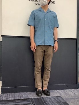 BRICK HOUSE シャツ工房 宮崎イオンモール店さん（メンズ・173cm）の夏コーディネート