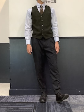 BRICK HOUSE シャツ工房 宮崎イオンモール店さん（メンズ・173cm）の秋コーディネート