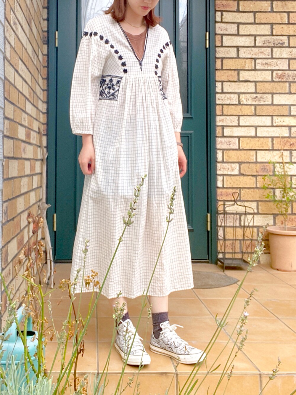 「ZARAのアイテム（ワンピース/ドレス、ホワイト系）」を使った、moepさん（レディース・154cm）の夏コーディネートの1枚目の写真