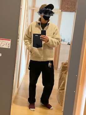 「レトロX」｜「アイテム（その他アウター）」を使った、ko8ya4さん（メンズ・174cm）の冬コーディネート