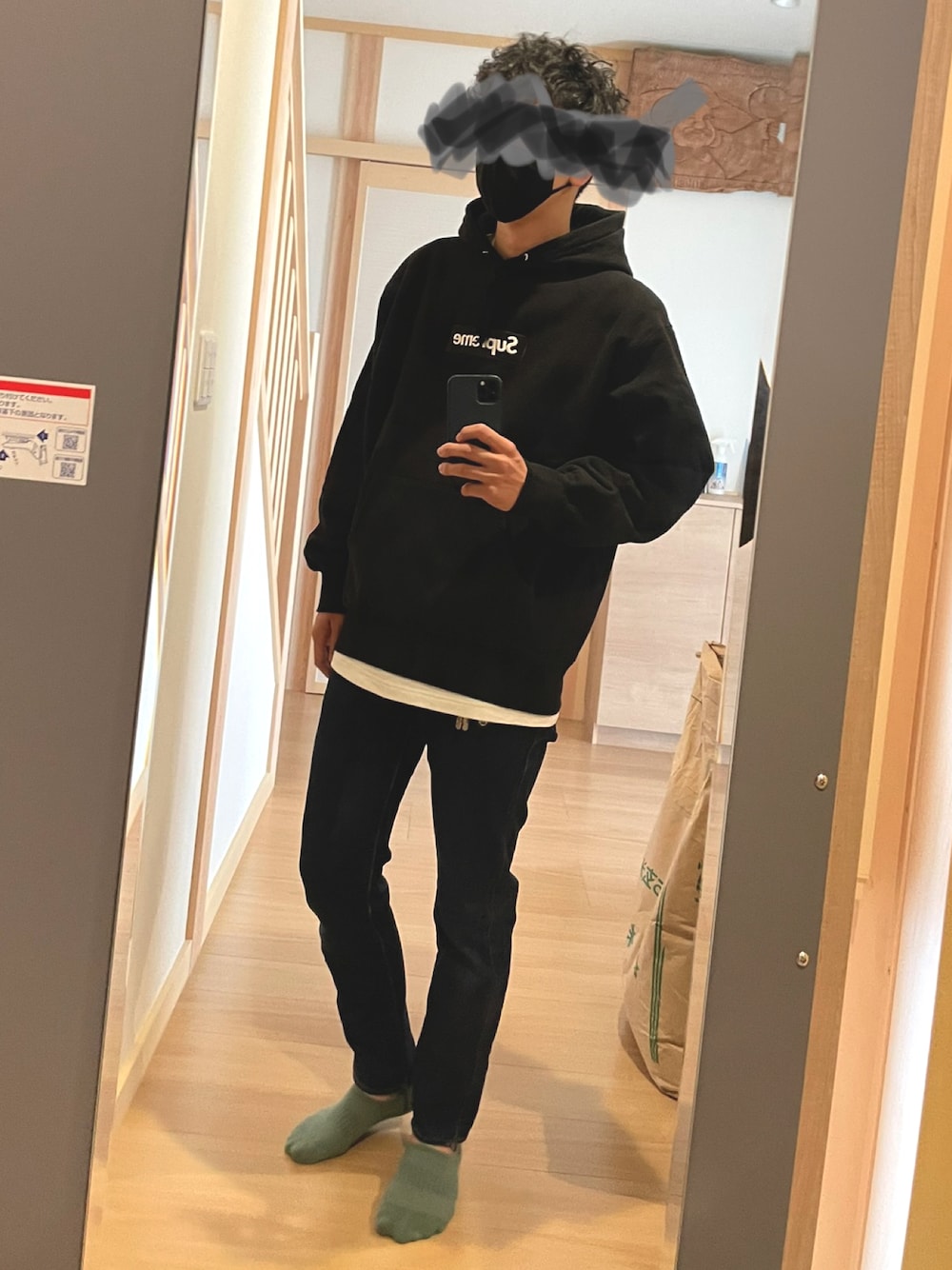 人気］ supremeバンダナボックスロゴパーカー メンズ