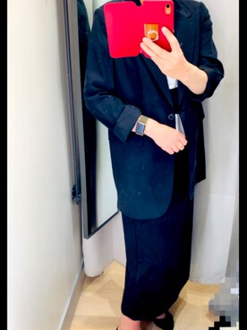 「H&M（エイチ・アンド・エム）のアイテム（テーラードジャケット）」を使った、のんさん（レディース・171cm）の春コーディネート