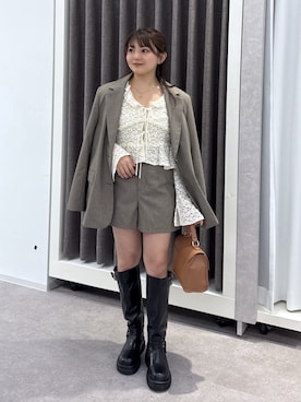 「FREE'S MART（フリーズマート）のアイテム（バッグ）」を使った、hakanaさん（レディース・148cm）の春コーディネート