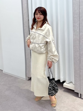 「FREE'S MART（フリーズマート）のアイテム（ナイロンジャケット）」を使った、hakanaさん（レディース・148cm）の春コーディネート