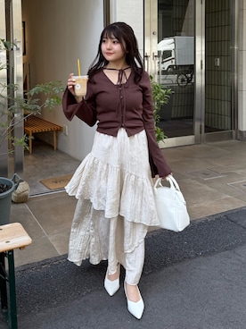 「FREE'S MART（フリーズマート）のアイテム（パンプス）」を使った、hakanaさん（レディース・148cm）の春コーディネート