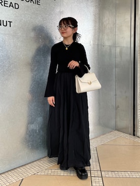 「長袖ワンピース」｜hakanaさん（レディース・148cm）の秋コーディネート
