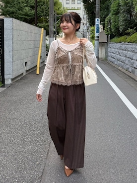 「FREE'S MART（フリーズマート）のアイテム（パンツ）」を使った、hakanaさん（レディース・148cm）の夏コーディネート