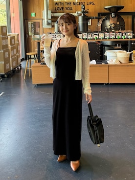 「アイテム（トートバッグ）」を使った、hakanaさん（レディース・148cm）の秋コーディネート