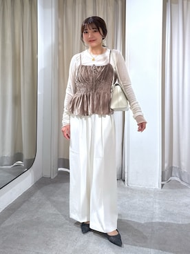 「アイテム（シャツ/ブラウス）」を使った、hakanaさん（レディース・148cm）の夏コーディネート