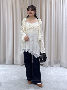 「FREE'S MART（フリーズマート）のアイテム（ワンピース/ドレス）」を使った、hakanaさん（レディース・148cm）の春コーディネート