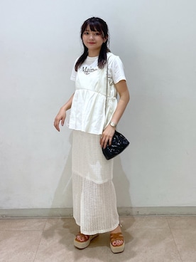「FREE'S MART（フリーズマート）のアイテム（その他トップス）」を使った、hakanaさん（レディース・148cm）の夏コーディネート