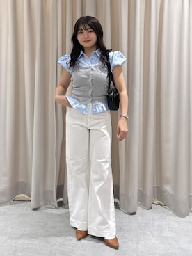 「FREE'S MART（フリーズマート）のアイテム（パンツ）」を使った、hakanaさん（レディース・148cm）の春コーディネート