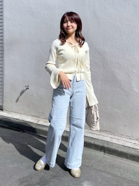 「FREE'S MART（フリーズマート）のアイテム（バレエシューズ）」を使った、hakanaさん（レディース・148cm）の冬コーディネート