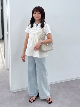 「FREE'S MART（フリーズマート）のアイテム（その他トップス）」を使った、hakanaさん（レディース・148cm）の夏コーディネート