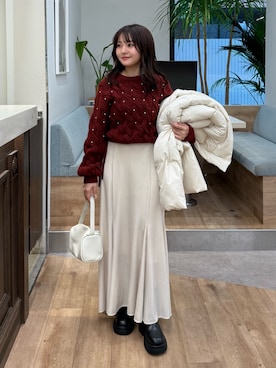 「FREE'S MART（フリーズマート）のアイテム（ブルゾン）」を使った、hakanaさん（レディース・148cm）の冬コーディネート