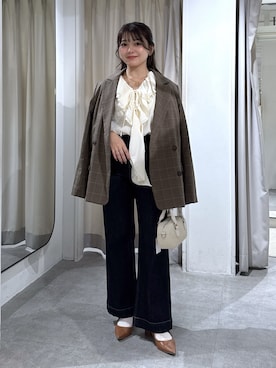 「FREE'S MART（フリーズマート）のアイテム（トートバッグ）」を使った、hakanaさん（レディース・148cm）の秋コーディネート