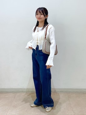「FREE'S MART（フリーズマート）のアイテム（バレエシューズ）」を使った、hakanaさん（レディース・148cm）の春コーディネート