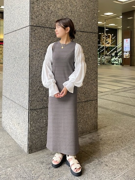 「タンクワンピース」｜hakanaさん（レディース・148cm）の夏コーディネート