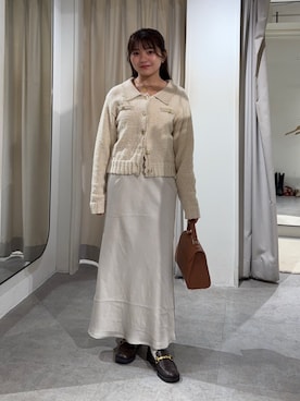 「ナロースカート」｜hakanaさん（レディース・148cm）の秋コーディネート