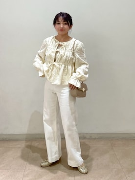 「FREE'S MART（フリーズマート）のアイテム（バレエシューズ）」を使った、hakanaさん（レディース・148cm）の冬コーディネート