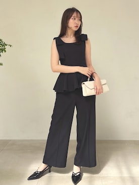 「アイテム（つなぎ/オールインワン）」を使った、marinさん（レディース・164cm）の秋コーディネート