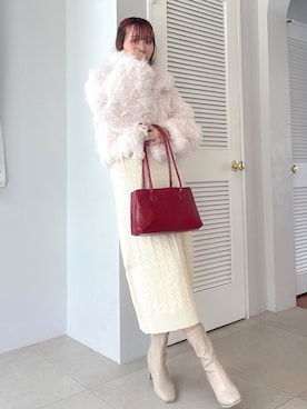 「ニットワンピース」｜marinさん（レディース・164cm）の夏コーディネート