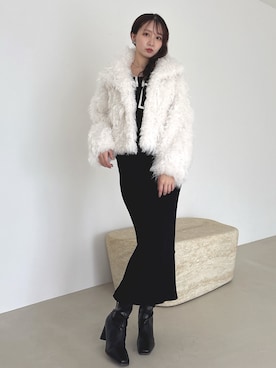 「dazzlin（ダズリン）のアイテム」を使った、marinさん（レディース・164cm）の冬コーディネート