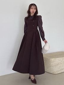 シャツベアドッキングワンピース Sサイズ 久間田琳加コラボ】シャツベアドッキングワンピース｜ダズリン