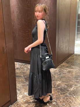 「dazzlin（ダズリン）のアイテム（ワンピース）」を使った、marinさん（レディース・164cm）の夏コーディネート