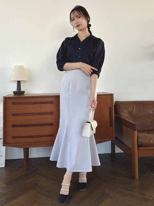 超メルカリ市セール中 OZZ ローズ刺繍クリノリンスカート（ホワイト系