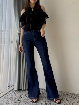 「dazzlin（ダズリン）のアイテム（パンツ）」を使った、marinさん（レディース・164cm）の春コーディネート