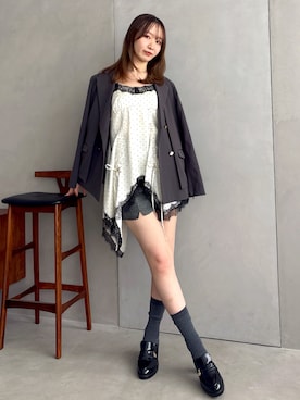 「dazzlin（ダズリン）のアイテム」を使った、marinさん（レディース・164cm）の春コーディネート
