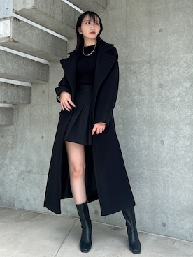 「アイテム（その他アウター）」を使った、marinさん（レディース・164cm）の秋コーディネート
