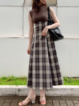 「dazzlin（ダズリン）のアイテム（ワンピース）」を使った、marinさん（レディース・164cm）の夏コーディネート