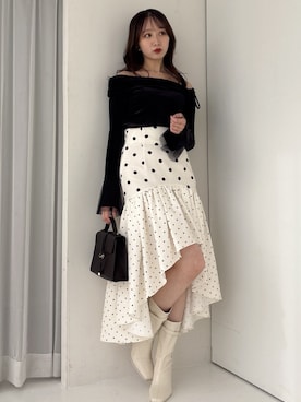 「dazzlin（ダズリン）のアイテム」を使った、marinさん（レディース・164cm）の冬コーディネート