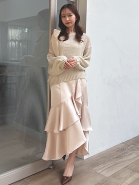 「dazzlin（ダズリン）のアイテム」を使った、marinさん（レディース・164cm）の冬コーディネート