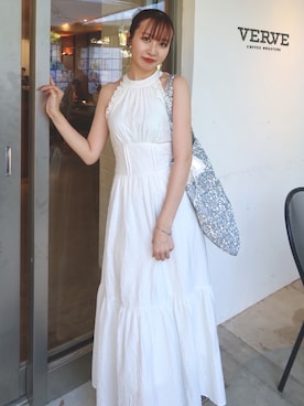 「dazzlin（ダズリン）のアイテム（ワンピース/ドレス）」を使った、marinさん（レディース・164cm）の夏コーディネート