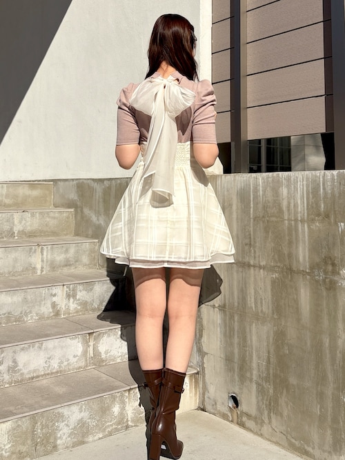 dazzlin バックリボンシアーミニコルセットワンピース ダズリン dazzlin 【復刻】バックリボンシアーミニコルセット