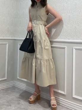 「dazzlin（ダズリン）のアイテム（サンダル）」を使った、marinさん（レディース・164cm）の春コーディネート