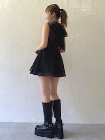 復刻/WEB限定】バックリボンシアーミニコルセットワンピース｜ダズリン