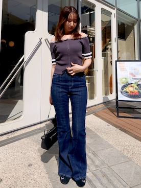 「dazzlin（ダズリン）のアイテム（トップス）」を使った、marinさん（レディース・164cm）の春コーディネート