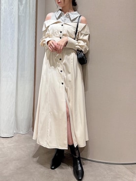 「dazzlin（ダズリン）のアイテム（ワンピース）」を使った、marinさん（レディース・164cm）の秋コーディネート