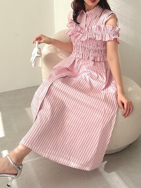 「ダズリン」｜「アイテム（シャツワンピース）」を使った、marinさん（レディース・164cm）の春コーディネート