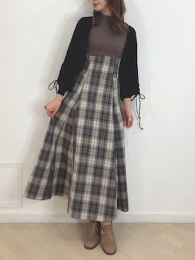 「dazzlin（ダズリン）のアイテム（ローファー）」を使った、marinさん（レディース・164cm）の夏コーディネート