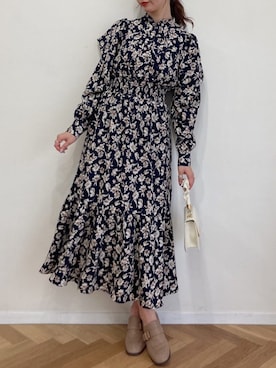 「dazzlin（ダズリン）のアイテム（ワンピース）」を使った、marinさん（レディース・164cm）の夏コーディネート