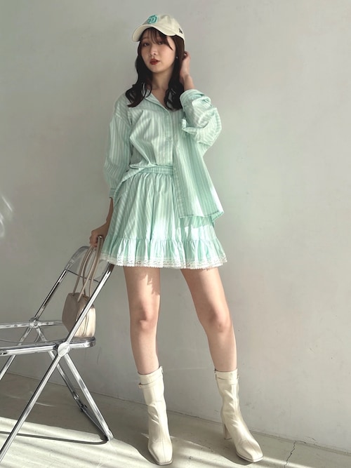 イレヘムシャツミニスカート（スカート）｜dazzlin（ダズリン）の