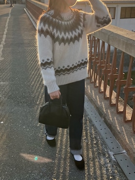 「アイテム（その他シューズ）」を使った、ruさん（レディース・163cm）の冬コーディネート