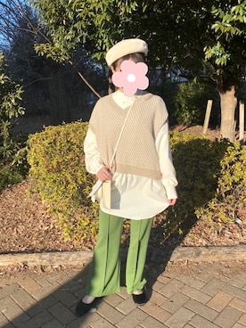 「ehka sopo（エヘカソポ）のアイテム（財布/小物）」を使った、k.kaさん（レディース・157cm）の春コーディネート