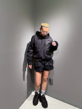 「セットアップスタイル」｜「アイテム（レッグウェア）」を使った、RAMUさん（レディース・164cm）の秋コーディネート